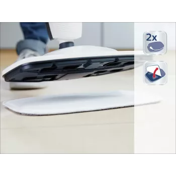 Panos de microfibra de substituição Leifheit CleanTenso, pack de 2, branco