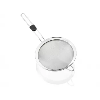 Peneira fina LEIFHEIT ProLine Ø20 cm aço inoxidável com punho ergonómico, lavável na máquina de lavar louça, argola de suspensão, ganchos de apoio