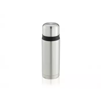 Garrafa térmica LEIFHEIT Thermos Coco 0,75L com isolamento a vácuo, aço inoxidável com recipiente interior de vidro, prateada