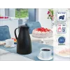 Garrafa térmica LEIFHEIT Thermos Harmonic preta 1L com isolamento a vácuo