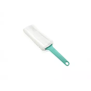 Espanador plano eletrostático LEIFHEIT Duster XL com cabeça flexível e sistema Click, azul/branco