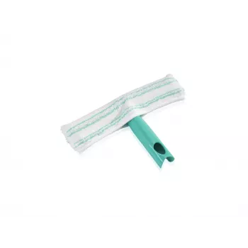Rodo de janela LEIFHEIT M manual com sistema Click, rodo de borracha 28 cm, punho ergonómico antiderrapante, branco/verde