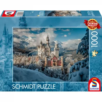 Puzzle Schmidt Spiele Castelo de Neuschwanstein no inverno 1000 peças