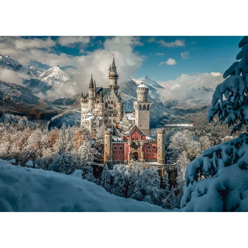Puzzle Schmidt Spiele Castelo de Neuschwanstein no inverno 1000 peças