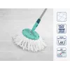 Conjunto de substituição LEIFHEIT Clean Twist Disc Mop, 2 cabeças de esfregona de microfibra, branco