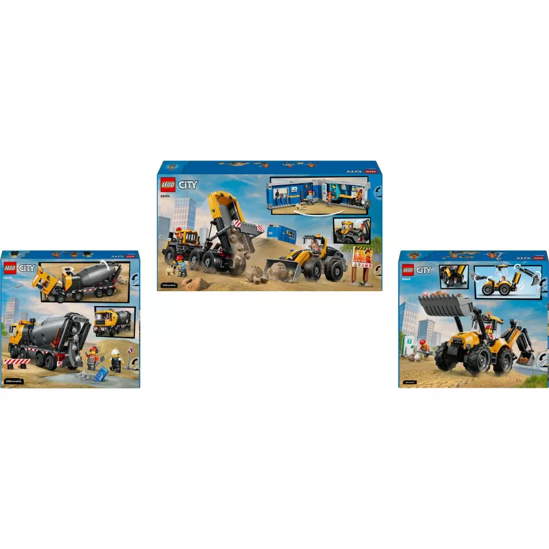 Conjunto LEGO City de estaleiro de obras