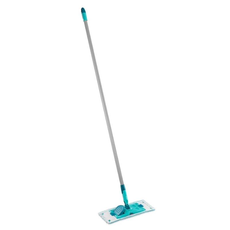 Esfregona plana LEIFHEIT POWER CLEAN M Micro Duo com cabo telescópico, 33 cm, verde/branco/cinzento
