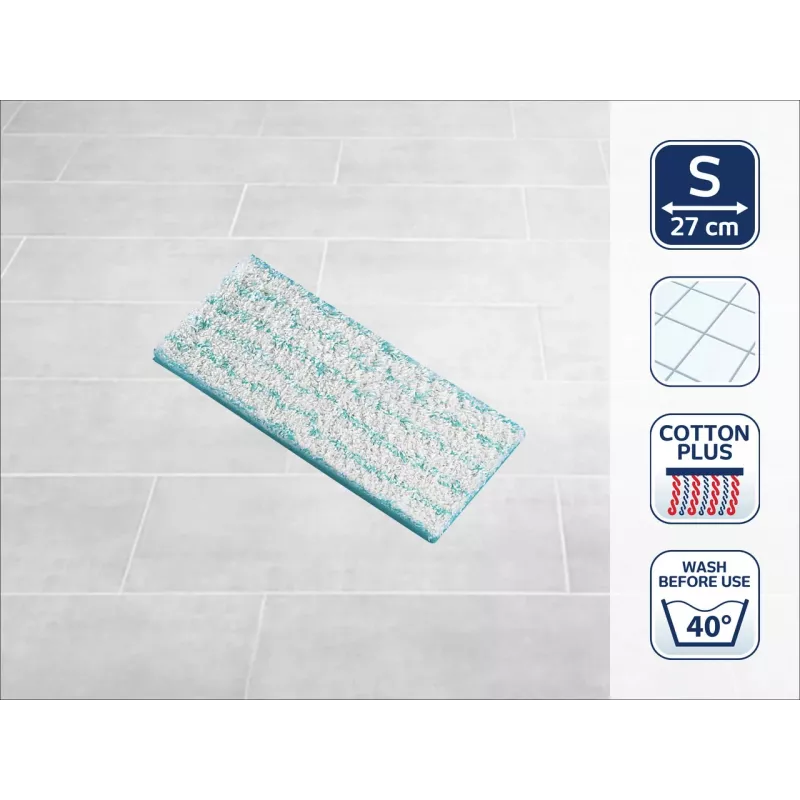 Capa de esfregona de substituição LEIFHEIT Picobello S Cotton Plus 27 cm