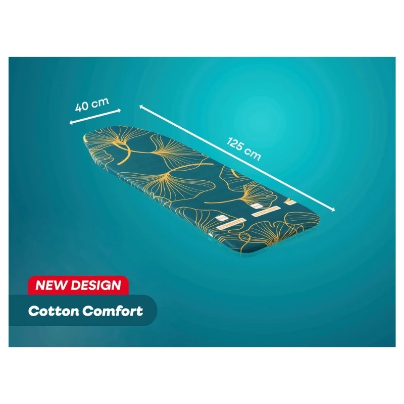 Capa de tábua de passar a ferro LEIFHEIT Cotton Comfort S/M 125x40 cm azul/branco às riscas