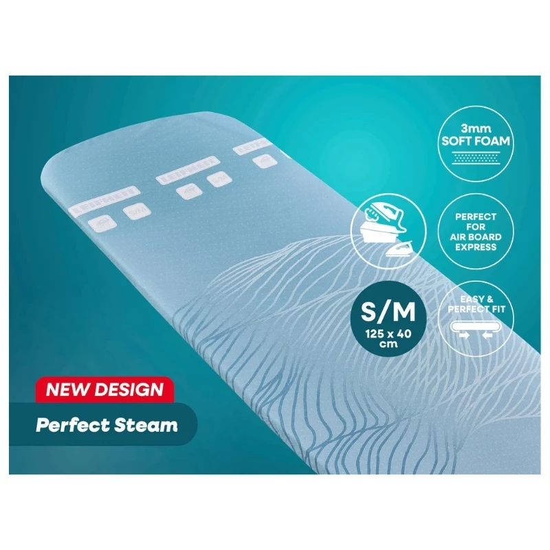 Capa de tábua de passar a ferro LEIFHEIT Perfect Steam Air Board Express S/M 125x40 cm