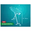 Tábua de passar a ferro LEIFHEIT Air Board M Solid Plus 120x38 cm com capa Thermo-Reflect