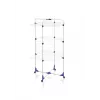 Estendal LEIFHEIT Classic Tower 270 para interior e exterior, 27 m de linha, dobrável, 3 níveis, branco/azul