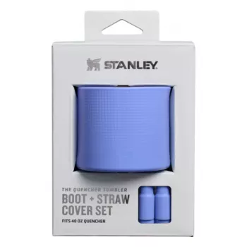 STANLEY The Quencher Boot + palhinha azul-hortênsia 1,18L conjunto de silicone
