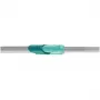 Conjunto LEIFHEIT Clean Twist mopa giratória com balde – mopa plana de microfibra, cabo telescópico, cabeça 33 cm, balde 20 L, turquesa/cinzento