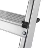 Escadote de alumínio Hailo L40 StandardLine de 4 degraus com barra de segurança, 150 kg, EN 131