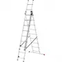 Escada combinada HAILO ProfiStep Combi de alumínio 3x9 degraus