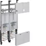 Quadro de contadores completo Hager ZK32P3KT, trifásico, 2 lugares de contador, 1050x500mm, com interruptor principal