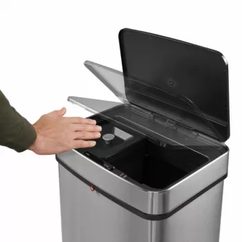 Sistema de separação de resíduos HAILO Öko Vario XL, 2x25L, aço inoxidável