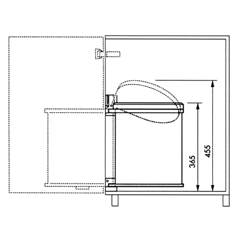 Balde de encastrar HAILO Compact-Box M 15L branco