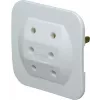 Ficha europeia Kopp 174902005 Type-C, branca, 2,5 A, 250 V, terminais de parafuso, automontagem