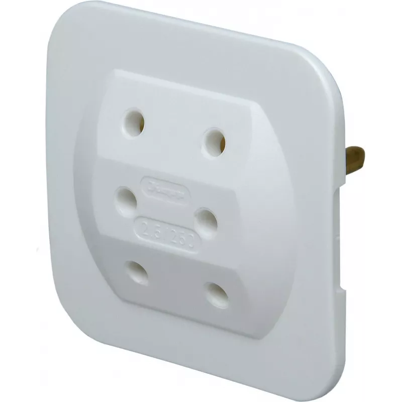 Ficha europeia Kopp 174902005 Type-C, branca, 2,5 A, 250 V, terminais de parafuso, automontagem