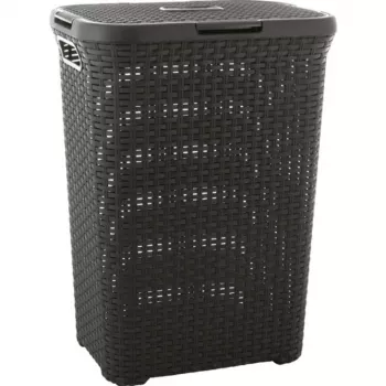 Cesto de roupa Curver Style 60L cinzento-escuro