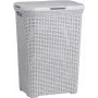 Cesto de roupa Curver Natural Style 60L cinzento-claro