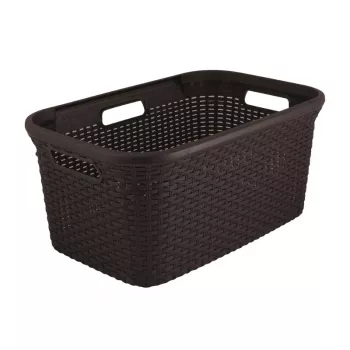 Cesto de roupa CURVER Style 45L 59,2 x 38 x 27 cm castanho-escuro