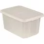 Caixa de arrumação transparente CURVER Essentials 45L com tampa, 57 x 40 x 30 cm, empilhável, apta para alimentos