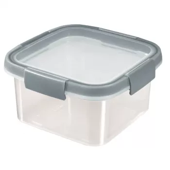 Caixa de armazenamento quadrada CURVER Smart Eco Fresh 0,9L transparente com tampa verde