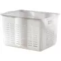 Cesto de armazenamento retangular transparente Curver Alfa XL 43x31,4x25,8cm 35L