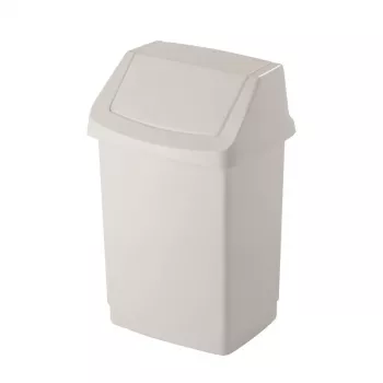 Balde de pedal CURVER Click-it 50L, branco, 38,5x33,5x63,5 cm