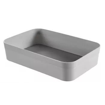 Cesto de armazenamento CURVER Infinity Recycled XL 23x15x5 cm cinzento