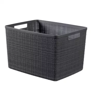 Cesto CURVER Jute L 20L 36x28x23cm cinzento-escuro