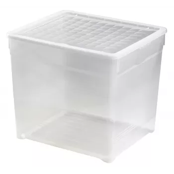 Caixa têxtil CURVER com tampa 33L transparente 39,5x34,2x34,3cm