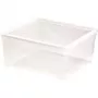 Caixa CURVER com tampa caixa têxtil 18,5L transparente | 39,6x34,3x17,3cm