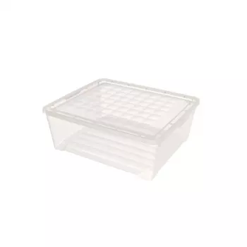 Caixa têxtil CURVER com tampa, 10L, transparente, 34,2 x 29,7 x 12,5 cm