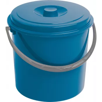 Balde CURVER com tampa 16L azul