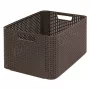 Caixa CURVER Style L 43,6 x 32,6 x 23 cm caixa de arrumação castanho-escuro