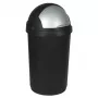 Balde de lixo CURVER Bullet 50L preto/prateado