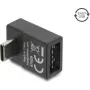 Adaptador USB 2.0 Delock ficha USB Type-C para conector fêmea Easy USB Type-A inclinado, preto