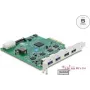 Placa PCI Express x4 Delock para 4 x USB 5 Gbps USB Type-A quad-canal