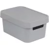 Caixa de arrumação CURVER Infinity Recycled 4,5L 27x19x12 cm cinzento