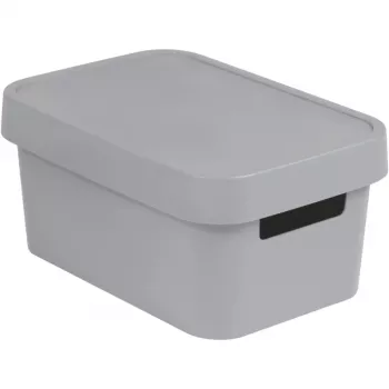 Caixa de arrumação CURVER Infinity Recycled 4,5L 27x19x12 cm cinzento
