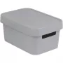Caixa de arrumação CURVER Infinity Recycled 4,5L 27x19x12 cm cinzento