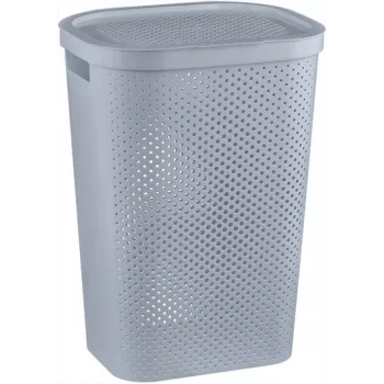 Cesto de roupa CURVER Infinity Recycled 60L 44x35x60cm cinzento