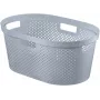 Cesto de roupa CURVER Infinity de material reciclado 40L 59x39x27cm cinzento