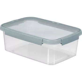 Recipiente retangular para alimentos CURVER Smart Eco Fresh 5L transparente com tampa verde