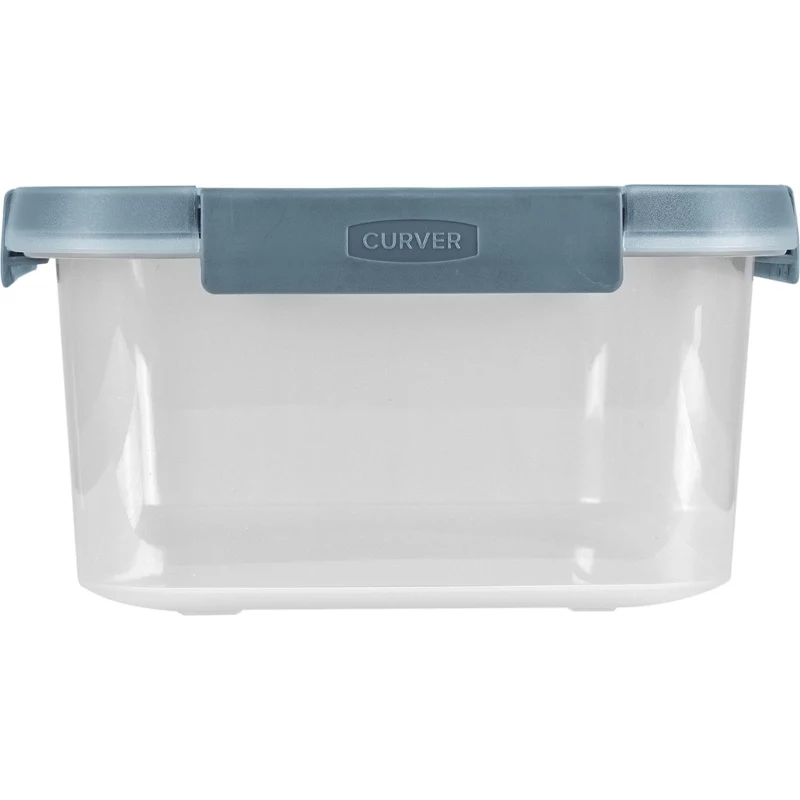 Recipiente retangular para alimentos CURVER Smart Eco Fresh 5L transparente com tampa verde