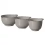 Conjunto de 3 tigelas de mistura Curver 1,5L + 2L + 2,5L cinzento-claro